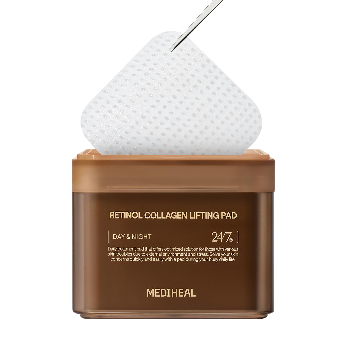 MEDIHEAL Vitamide Brightening Pad - Vegan Face Hypoallergenic Pads with Niacinamide, Sea Buckthorn - Radiance Boosting Pads for Clear, Illuminating Skin 100 Pads
