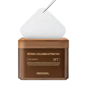 MEDIHEAL Vitamide Brightening Pad - Vegan Face Hypoallergenic Pads with Niacinamide, Sea Buckthorn - Radiance Boosting Pads for Clear, Illuminating Skin 100 Pads