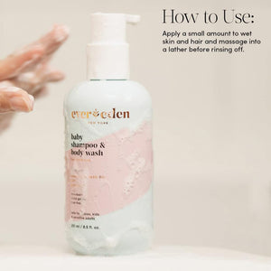 Evereden Baby Bathtime DUO: Baby Lotion for Newborn and 2-in-1 Newborn Shampoo and Body Wash Set - Soothing, Cleansing, & Hydrating Baby Shampoo and Lotion
