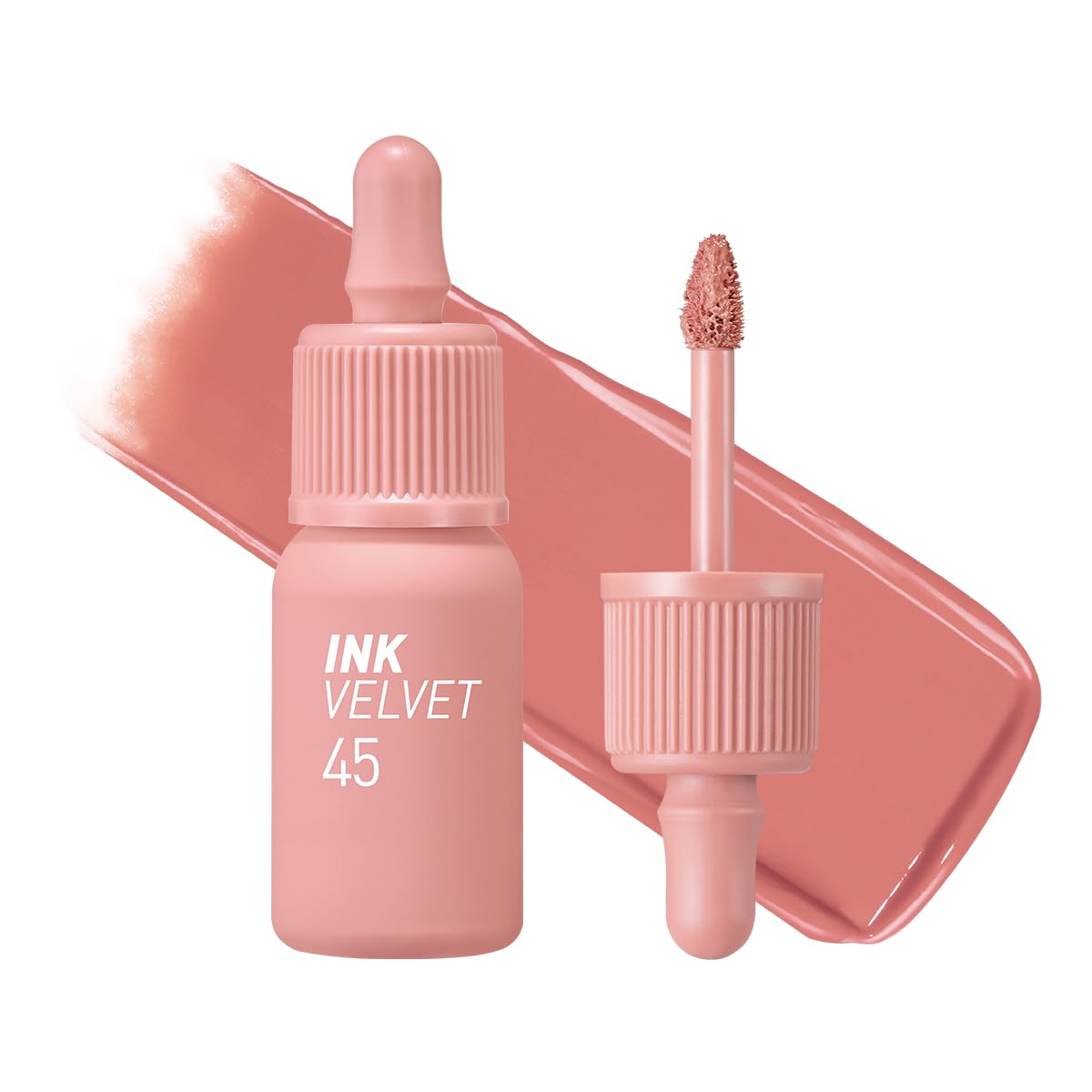 Peripera Ink the Velvet Lip Tint - High Pigment Color, Longwear, Weightless, Not Animal Tested, Gluten-Free, Paraben-Free (017 ROSY NUDE)