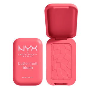 NYX PROFESSIONAL MAKEUP Buttermelt Powder Blush, Fade and Transfer-Resistant Blush, Up to 12HR Make Up Wear, Vegan Formula - Back And Butta