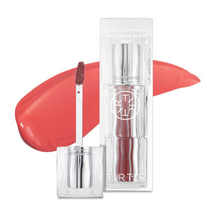 TIRTIR [*Mini Size Waterism Tinted Lip Gloss #01 Mauve Rose, 0.06 Fl Oz – Kiss Ready Lipgloss, 12H Long Lasting Non Sticky Natural Tinted Glow Korean Multiuse Cheek and Lip Tint for Women gift