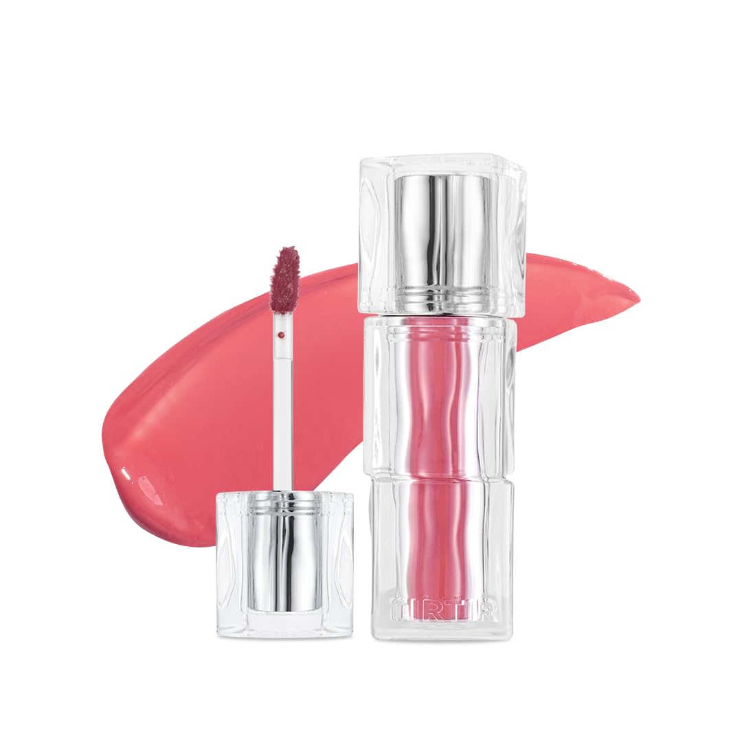 TIRTIR [*Mini Size Waterism Tinted Lip Gloss #01 Mauve Rose, 0.06 Fl Oz – Kiss Ready Lipgloss, 12H Long Lasting Non Sticky Natural Tinted Glow Korean Multiuse Cheek and Lip Tint for Women gift