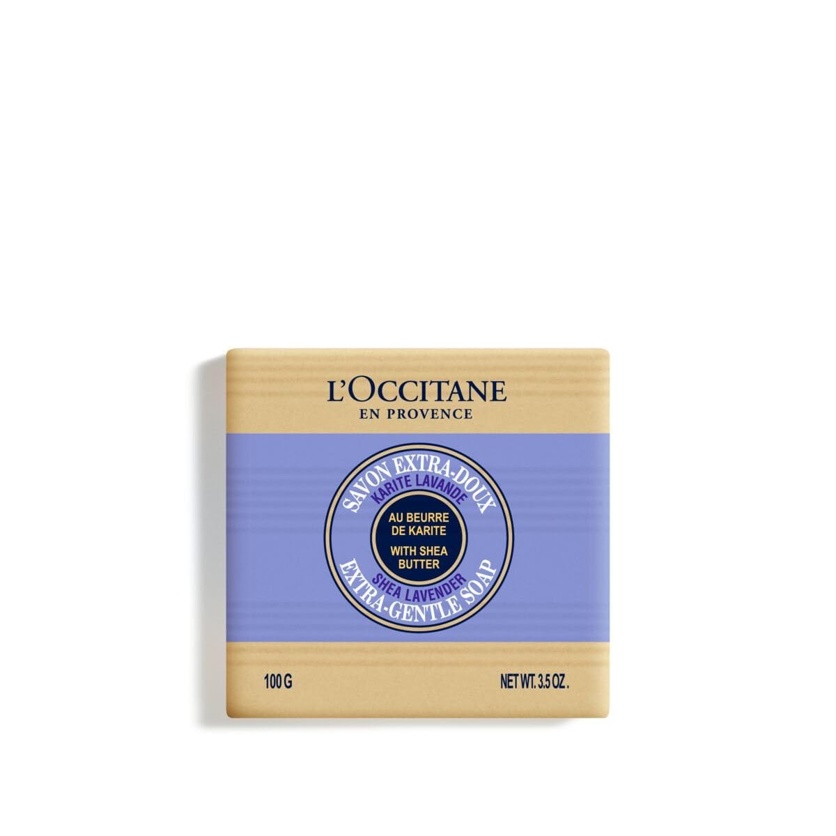 L'OCCITANE Shea Butter Extra-Gentle Hand & Body Soap Bar, Cleanses & Softens Skin, Moisturizing, Soothing Scents, Non-Drying, Vegan