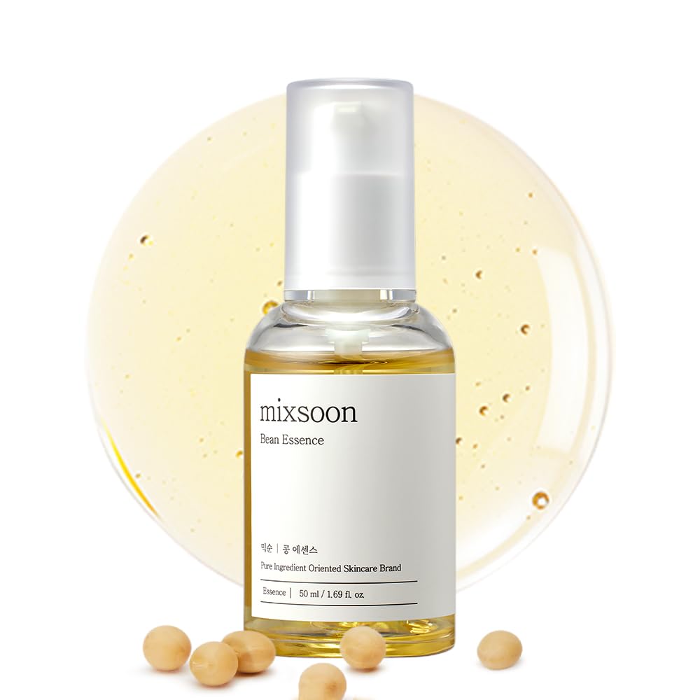 Mixsoon Bean Essence Hydrating Exfoliating Serum with Hyaluronic Acid – Korean Skincare, 1.69 fl oz