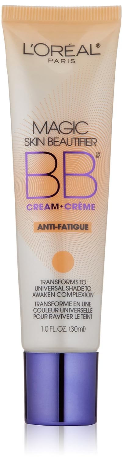 L'Oréal Paris Makeup Magic Skin Beautifier BB Cream Tinted Moisturizer, Anti-Redness, 1 fl oz, 1 Count
