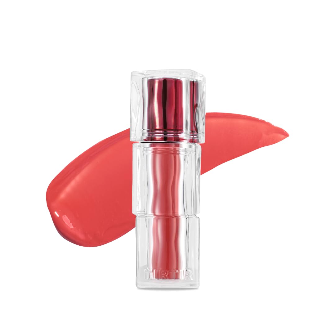 TIRTIR [*Mini Size Waterism Tinted Lip Gloss #01 Mauve Rose, 0.06 Fl Oz – Kiss Ready Lipgloss, 12H Long Lasting Non Sticky Natural Tinted Glow Korean Multiuse Cheek and Lip Tint for Women gift