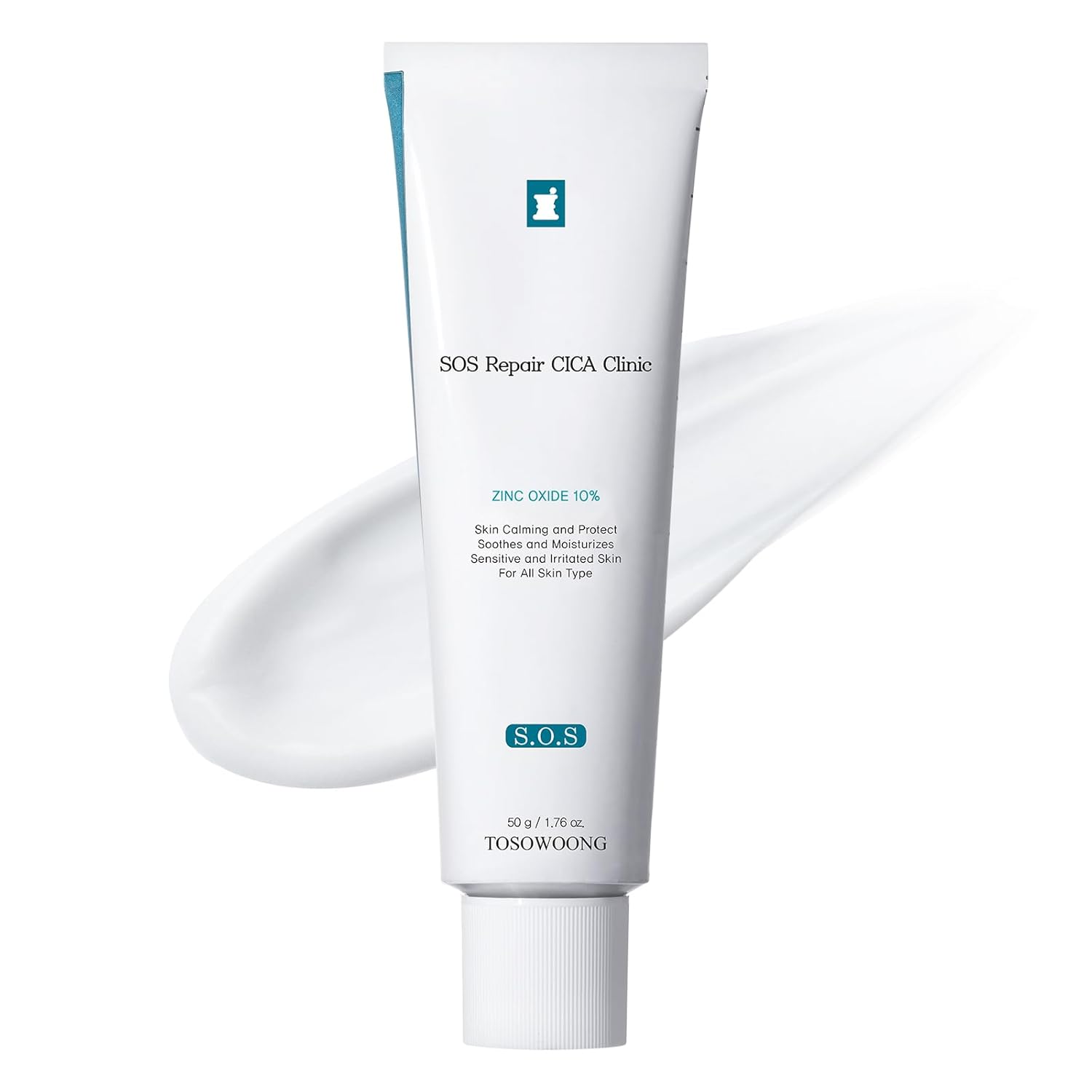 Ovalicin Skin Clear Cream, Skin Soothing, Moisturizing with Niacinamide and Sulfur, Korean Skincare, 50g, 1.76 oz.