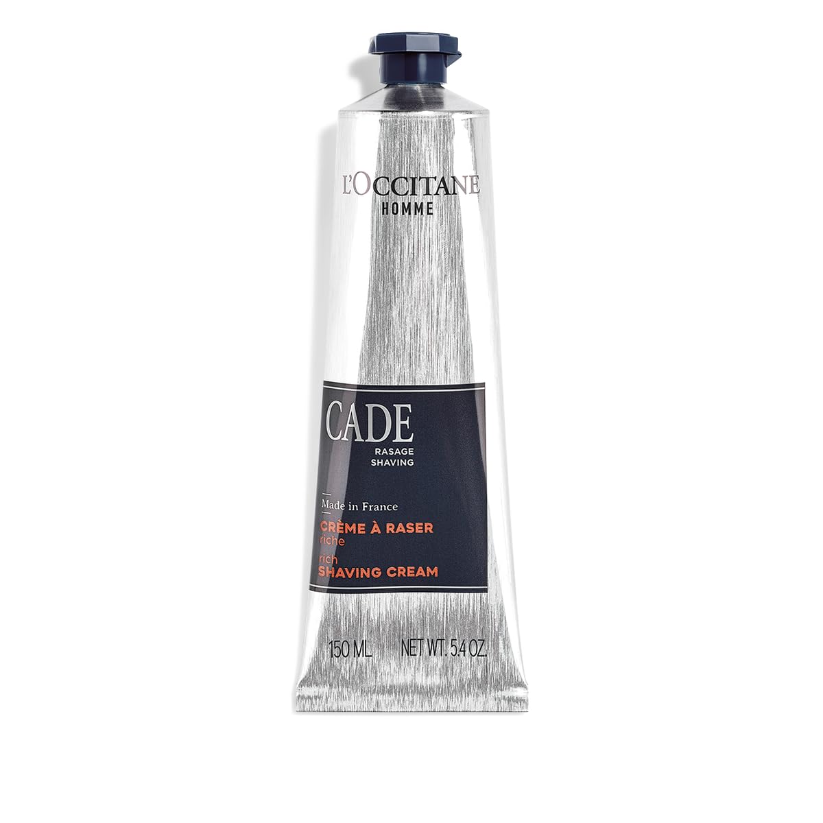 L'OCCITANE Cade Shaving Cream: Rich, Creamy Foam, Smooth Shave, With Shea Butter, Reduce Feelings of Tightness & Irritation, Made in France