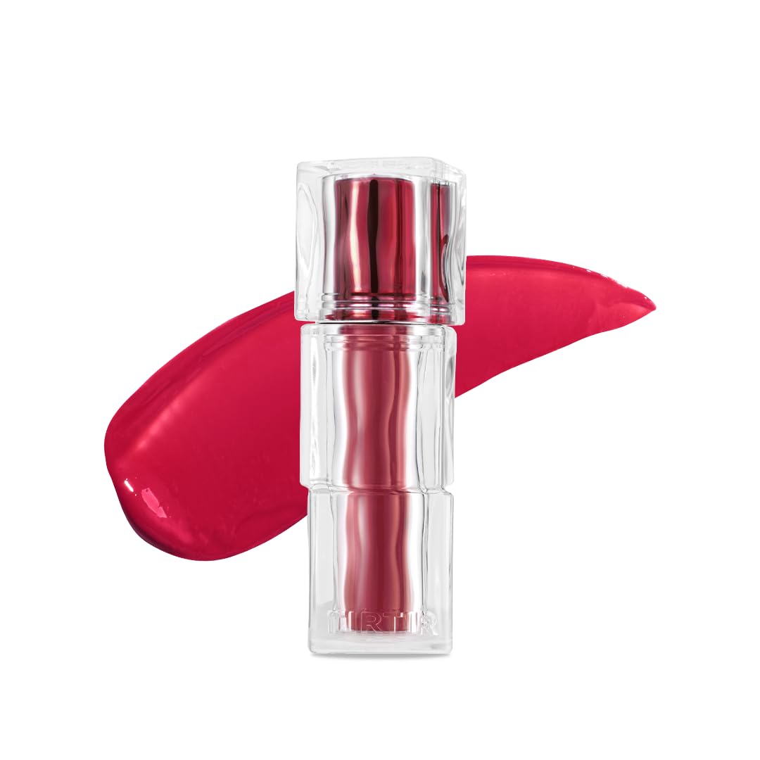 TIRTIR [*Mini Size Waterism Tinted Lip Gloss #01 Mauve Rose, 0.06 Fl Oz – Kiss Ready Lipgloss, 12H Long Lasting Non Sticky Natural Tinted Glow Korean Multiuse Cheek and Lip Tint for Women gift