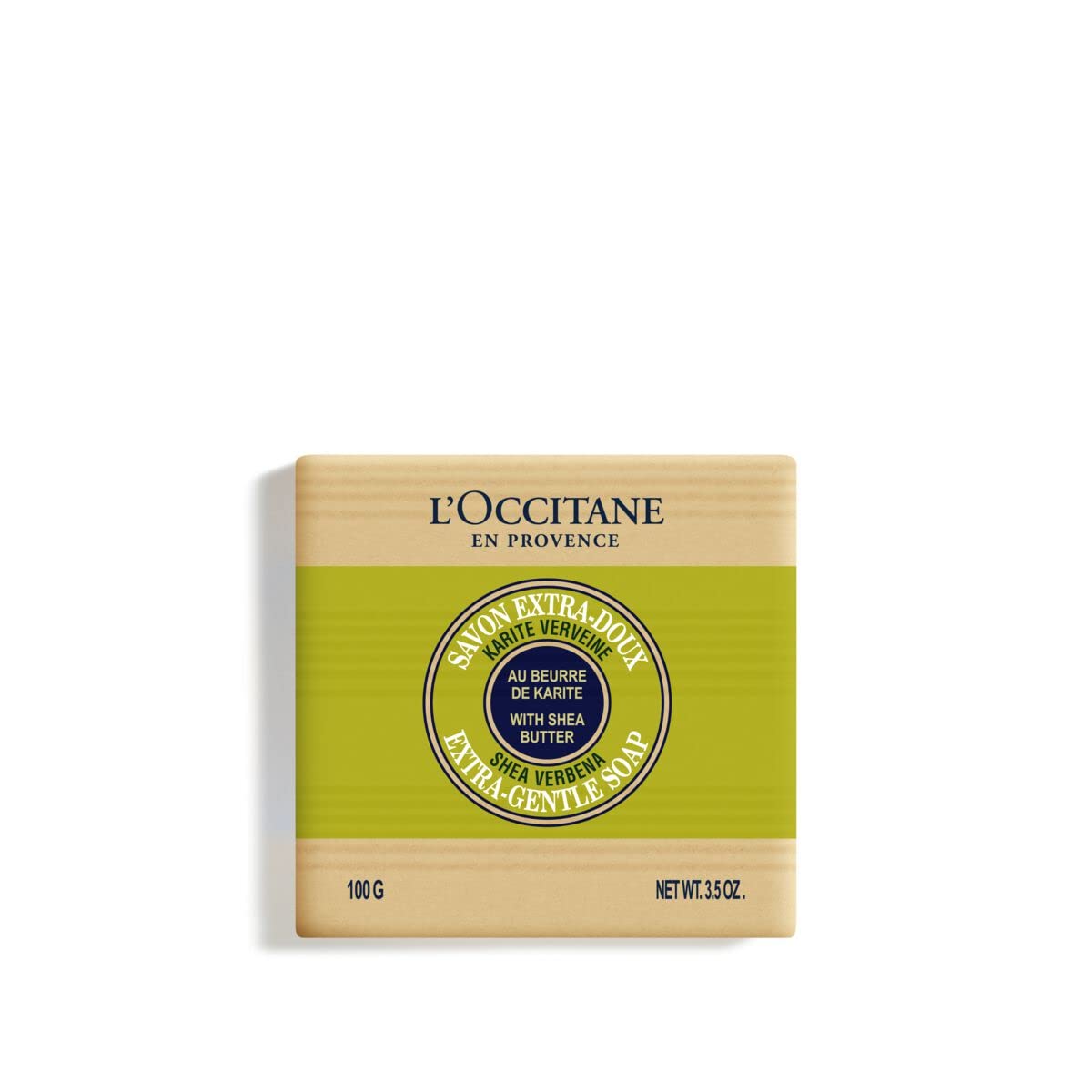 L'OCCITANE Shea Butter Extra-Gentle Hand & Body Soap Bar, Cleanses & Softens Skin, Moisturizing, Soothing Scents, Non-Drying, Vegan