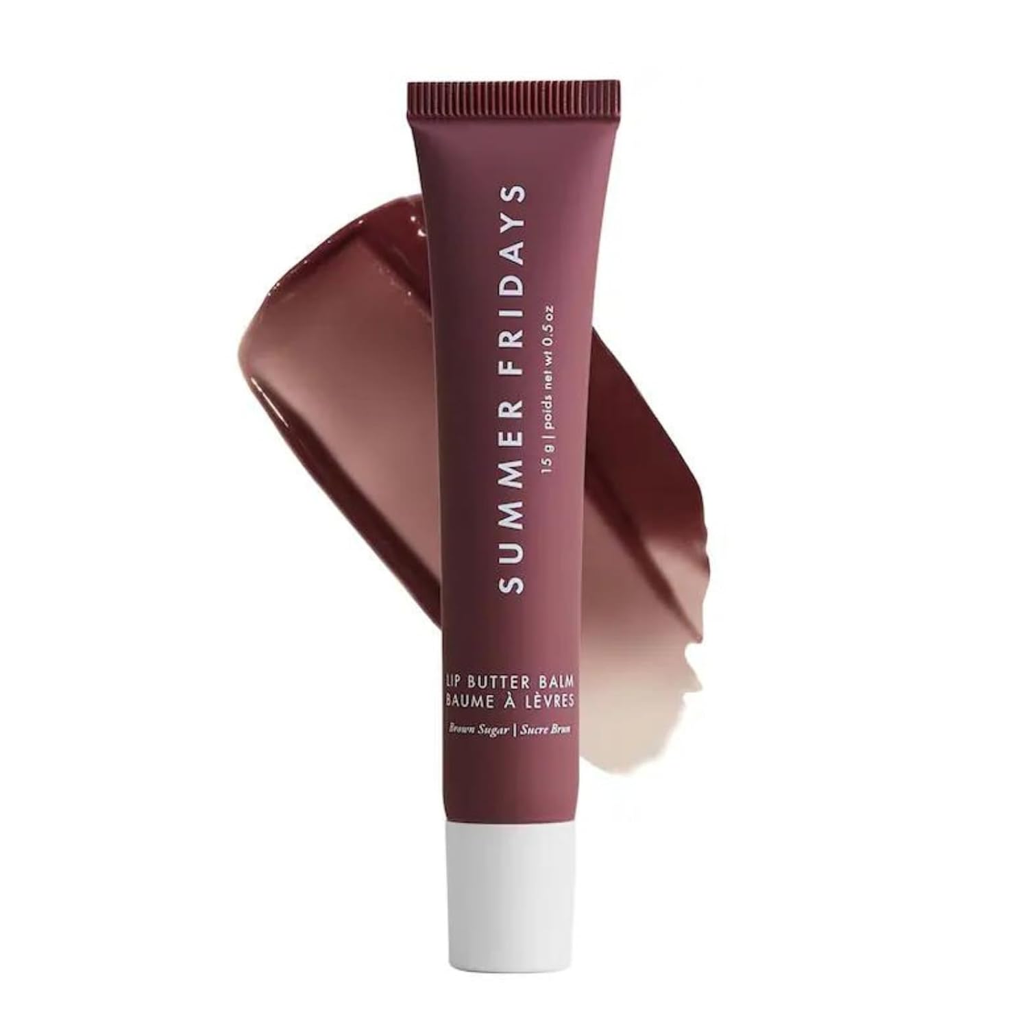 Summer Fridays Tinted Lip Butter Balm - Conditioning Vegan Lip Balm for Instant Moisture, Shine & Hydration - Sheer-Tinted, Soothing Skincare - Pink Sugar (.5 Oz)
