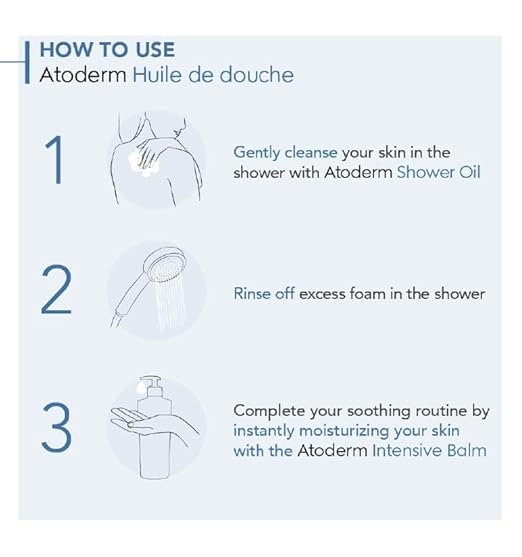 Bioderma Atoderm Shower Oil, Cleansing Oil For Face & Body, Nourishing Cleansing Oil For Dry to Atopic Sensitive Skin For Softer & Smooth Skin For Your Whole Family