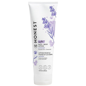 The Honest Company Hydrating Face + Body Lotion | Fast Absorbing, Naturally Derived, Hypoallergenic | Fragrance Free Sensitive, 8.5 fl oz