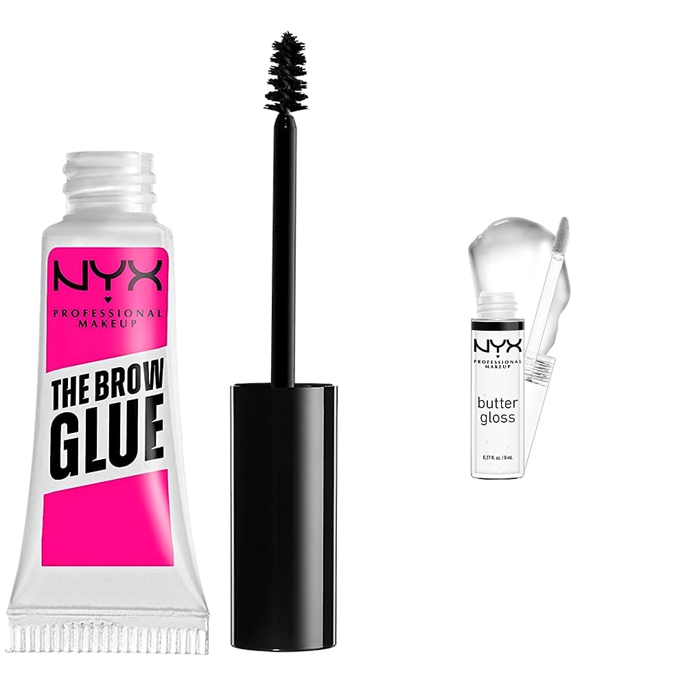 NYX PROFESSIONAL MAKEUP The Brow Glue, Extreme Hold Eyebrow Gel - Clear
