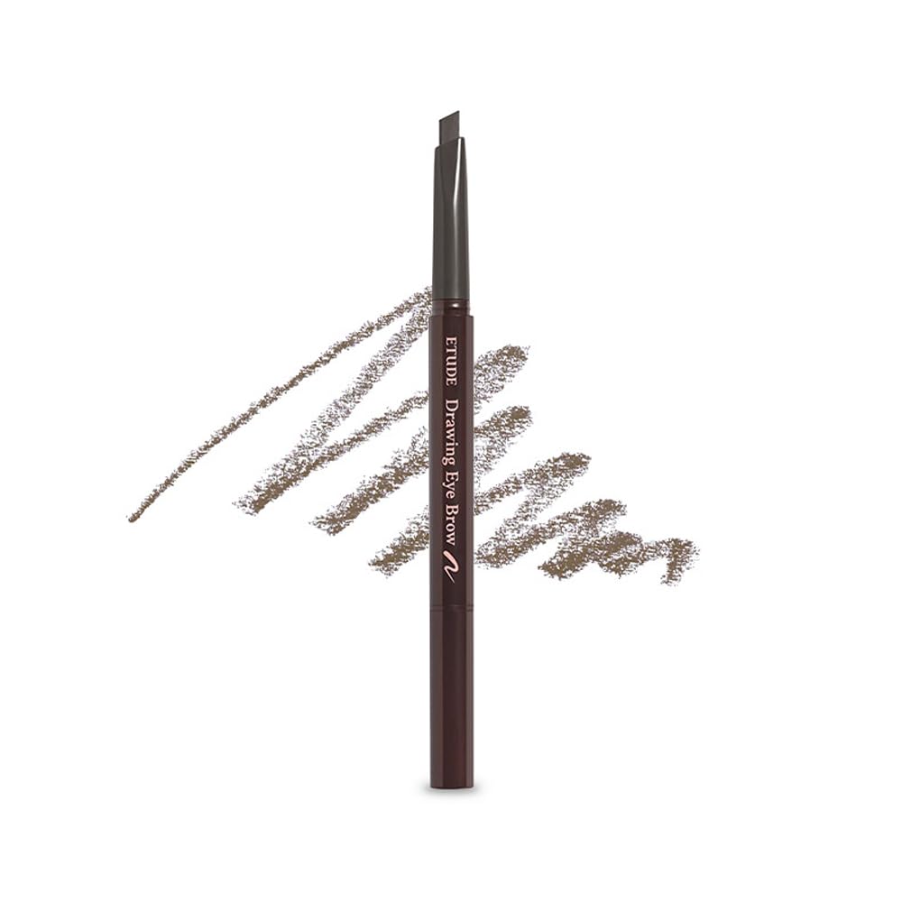 ETUDE Drawing Eye Brow 0.25g #1 Dark Brown | Long Lasting Eyebrow Pencil | Soft Textured Natural Daily Look Eyebrow Makeup