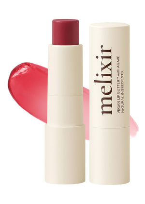 Melixir Vegan Lip Butter, Mothers Day Gifts, Wine Stain(Tinted) (+17 more colors) 0.13oz, Bee Free, Petrolatum Free, Deep Nourishing Plant-Based Vegan Chapstick