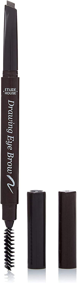 ETUDE Drawing Eye Brow 0.25g #1 Dark Brown | Long Lasting Eyebrow Pencil | Soft Textured Natural Daily Look Eyebrow Makeup