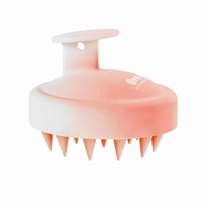 HEETA Scalp Massager Hair Growth, Soft Silicone Scalp Scrubber Shampoo Brush for Exfoliation, Dandruff Removal Head Massage Stress Relax, Wet & Dry Use for Thick Thin Curly Hair Care, Sky Gray