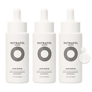 Nutrafol Women's Hair Serum, Supports Visibly Thicker and Stronger Hair, Vegan, Lightweight and Fast-Absorbing