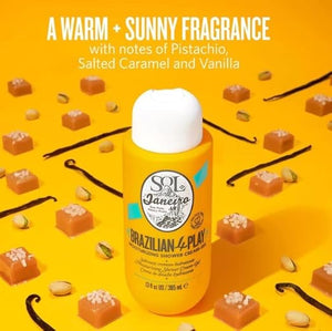SOL DE JANEIRO Brazilian Play Moisturizing Shower Cream-Gel Body Wash - Premium Body Cleanser - Hydrating for Soft Skin