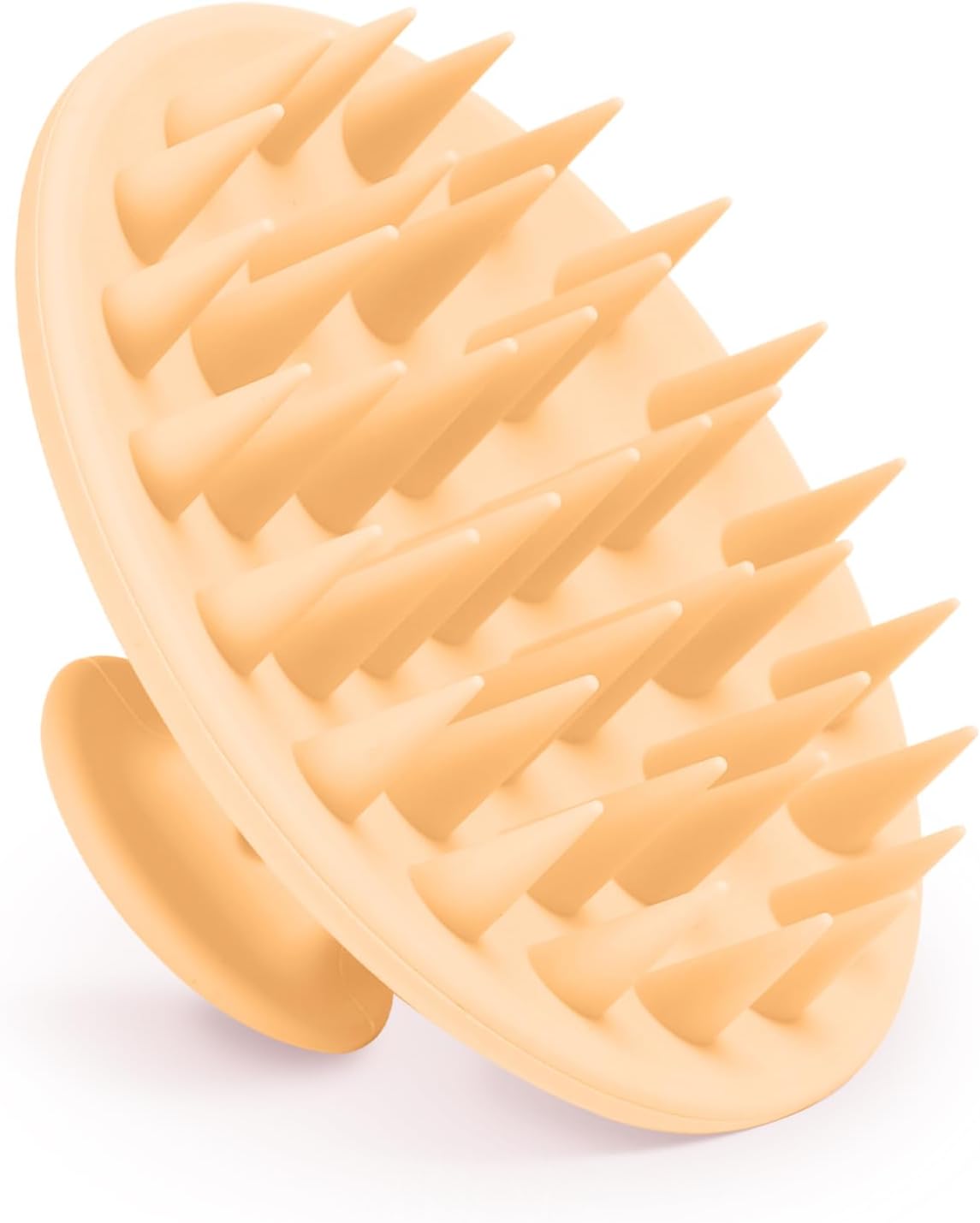 Silicone Scalp Massager Shampoo Brush, Scalp Brush for Hair Growth & Dandruff Removal, Hair Scrubber Scalp Stimulator Exfoliator Brush with Soft Bristles for Wet Dry Scalp Care (Black)