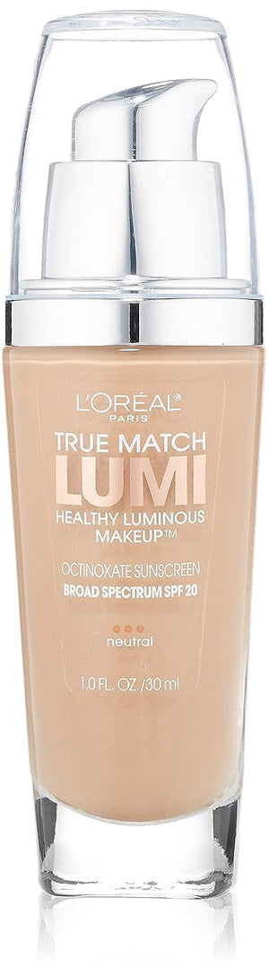 L'Oreal Paris True Match Lumi Healthy Luminous Makeup, C6 Soft Sable, 1 fl; oz.