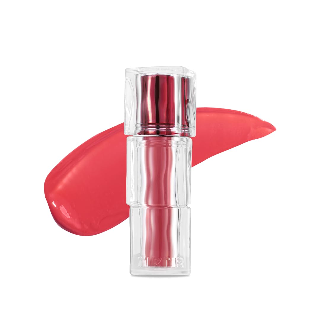 TIRTIR [*Mini Size Waterism Tinted Lip Gloss #01 Mauve Rose, 0.06 Fl Oz – Kiss Ready Lipgloss, 12H Long Lasting Non Sticky Natural Tinted Glow Korean Multiuse Cheek and Lip Tint for Women gift