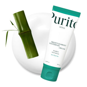 PURITO Mighty Bamboo Panthenol Cream, Glow Cream, Skin Barrier Repair, for All Skin Types, Daily Face Moisturizer, Glass skin, Vegan, Korean Skin Care 3.38fl.oz / 100ml