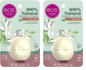 eos 100% Natural & Organic Lip Balm- Sweet Mint, Dermatologist Recommended, All-Day Moisture, Made for Sensitive Skin, Lip Care Products, 0.25 oz