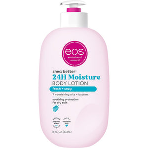 eos Shea Better Body Lotion- Vanilla Cashmere, 24-Hour Moisture Skin Care, Vegan, 16 fl oz