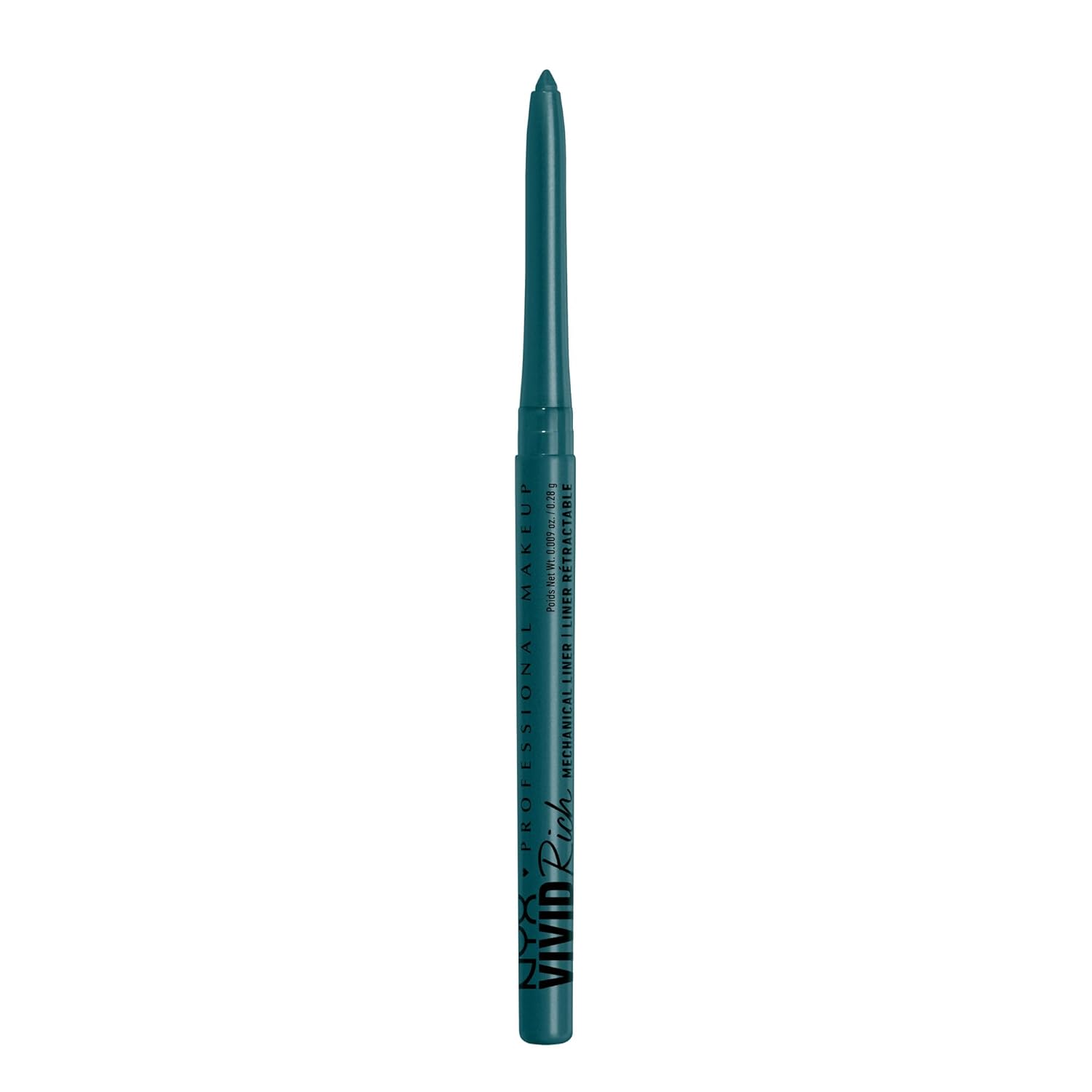 NYX PROFESSIONAL MAKEUP Vivid Rich Mechanical Eye Pencil, Vivid Rich Mechanical, Creamy Retractable Eyeliner - Smokin Topaz, Brown Eyeliner