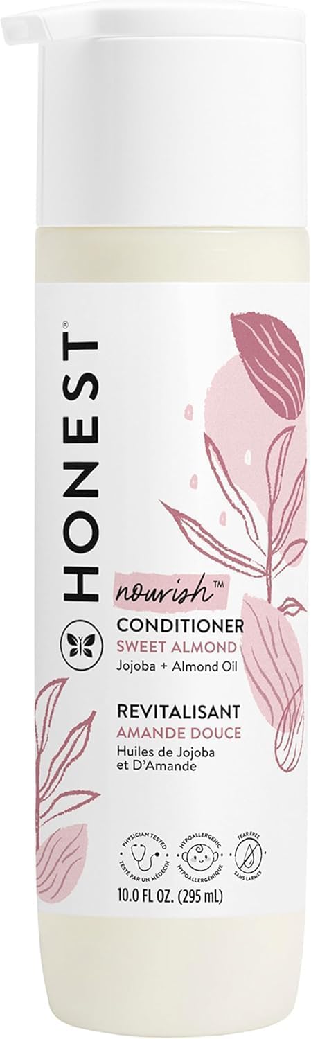 The Honest Company Silicone-Free Conditioner & 2-in-1 Cleansing Shampoo + Body Wash Duo | Gentle for Baby | Naturally Derived | Lavender Calm, 20 fl oz