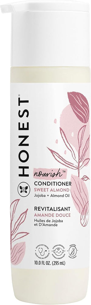 The Honest Company Silicone-Free Conditioner & 2-in-1 Cleansing Shampoo + Body Wash Duo | Gentle for Baby | Naturally Derived | Lavender Calm, 20 fl oz