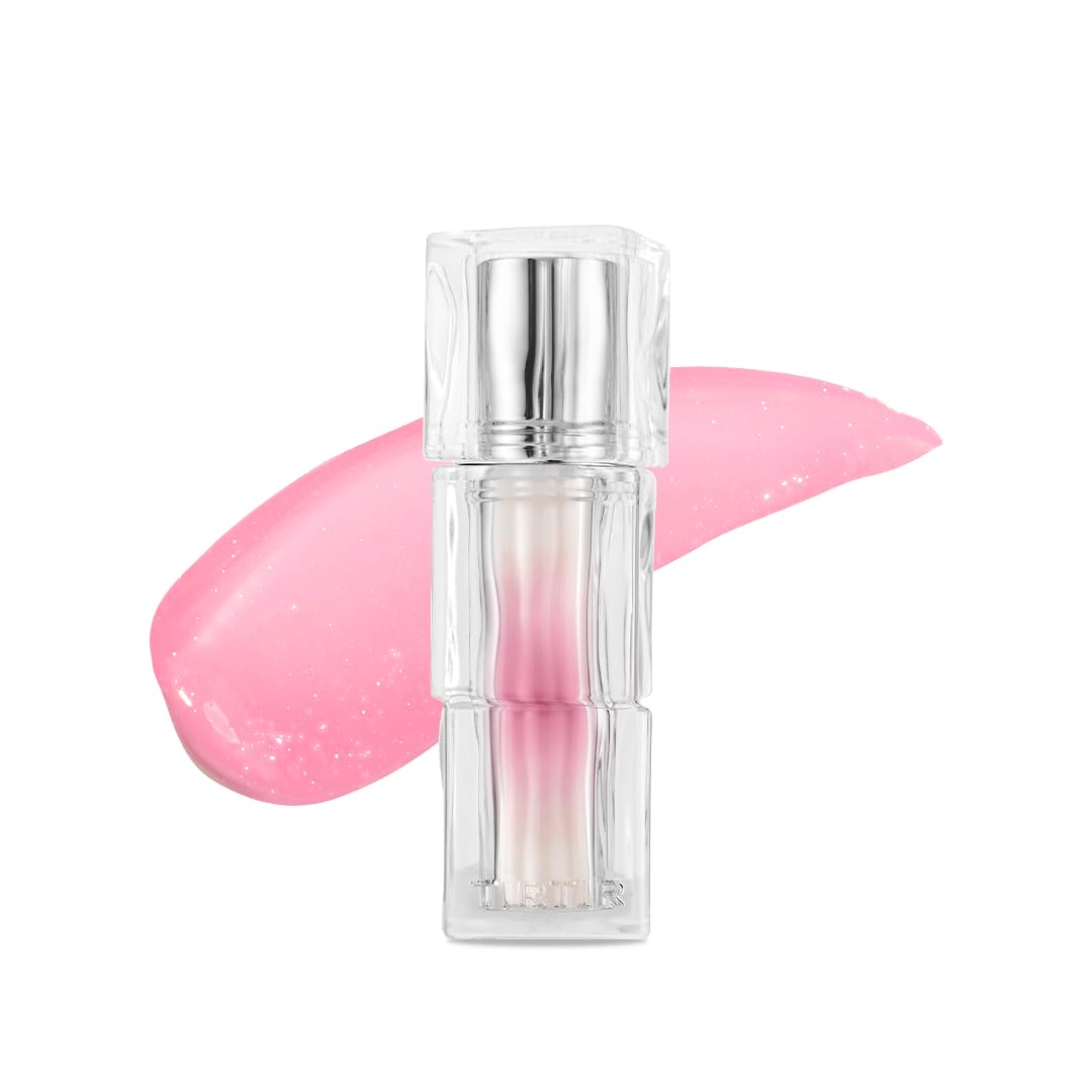 TIRTIR [*Mini Size Waterism Tinted Lip Gloss #01 Mauve Rose, 0.06 Fl Oz – Kiss Ready Lipgloss, 12H Long Lasting Non Sticky Natural Tinted Glow Korean Multiuse Cheek and Lip Tint for Women gift