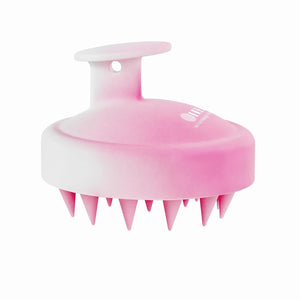 HEETA Scalp Massager Hair Growth, Soft Silicone Scalp Scrubber Shampoo Brush for Exfoliation, Dandruff Removal Head Massage Stress Relax, Wet & Dry Use for Thick Thin Curly Hair Care, Sky Gray