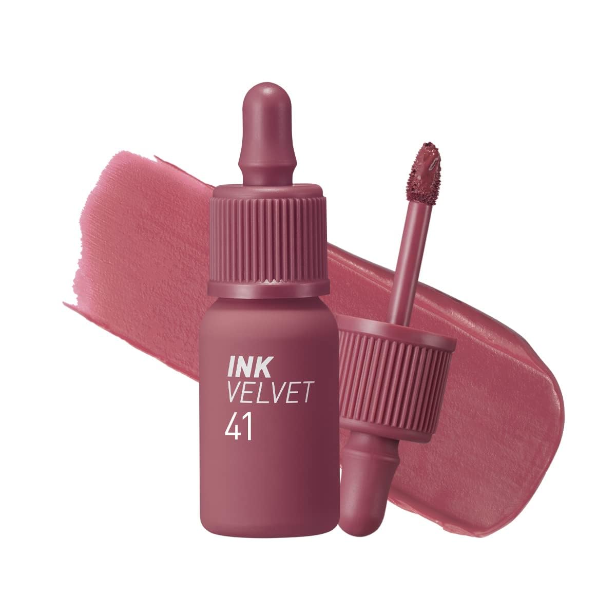 Peripera Ink the Velvet Lip Tint - High Pigment Color, Longwear, Weightless, Not Animal Tested, Gluten-Free, Paraben-Free (017 ROSY NUDE)