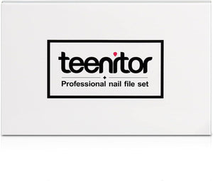 Teenitor Nail File Nail Buffer, 6 pcs Nail Files and Buffers for Natural Nails, Emery Boards for Nails, Nail Buffer and Shine Kit Nail Filer, Nail Buffer Block 100/180 Grit Nail Files Fingernail Files