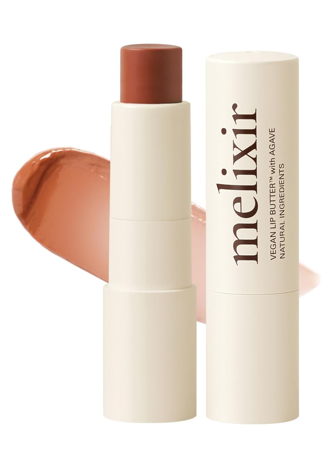 Melixir Vegan Lip Butter, Mothers Day Gifts, Wine Stain(Tinted) (+17 more colors) 0.13oz, Bee Free, Petrolatum Free, Deep Nourishing Plant-Based Vegan Chapstick