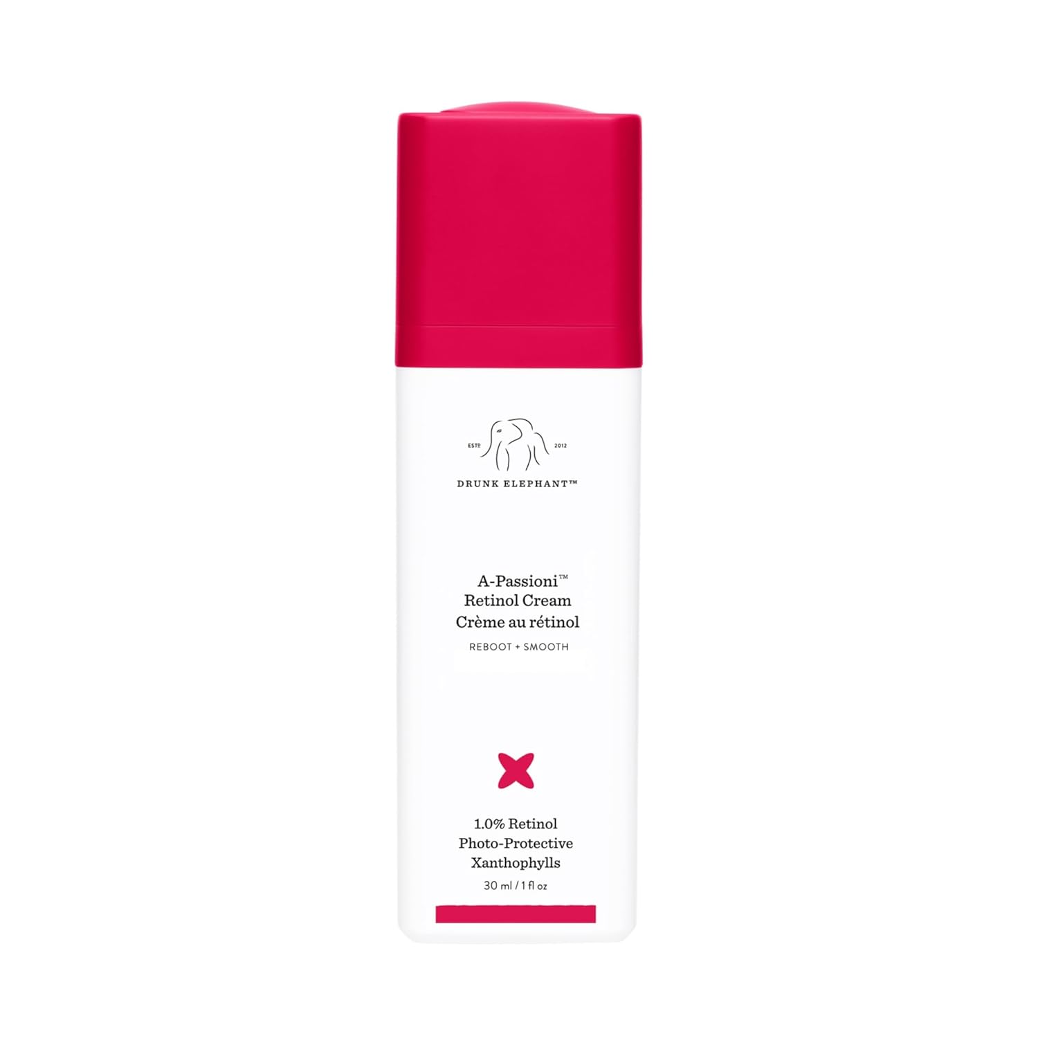Drunk Elephant A-Passioni Retinol Cream - 30 ml/1 fl oz - 1% Retinol Serum - Clean Clinical Skincare - Cruelty-Free - Dermatologist-Tested - Free of Essential Oils, Silicones, and Fragrance