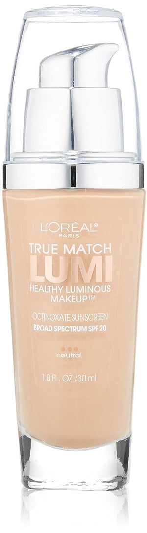 L'Oreal Paris True Match Lumi Healthy Luminous Makeup, C6 Soft Sable, 1 fl; oz.
