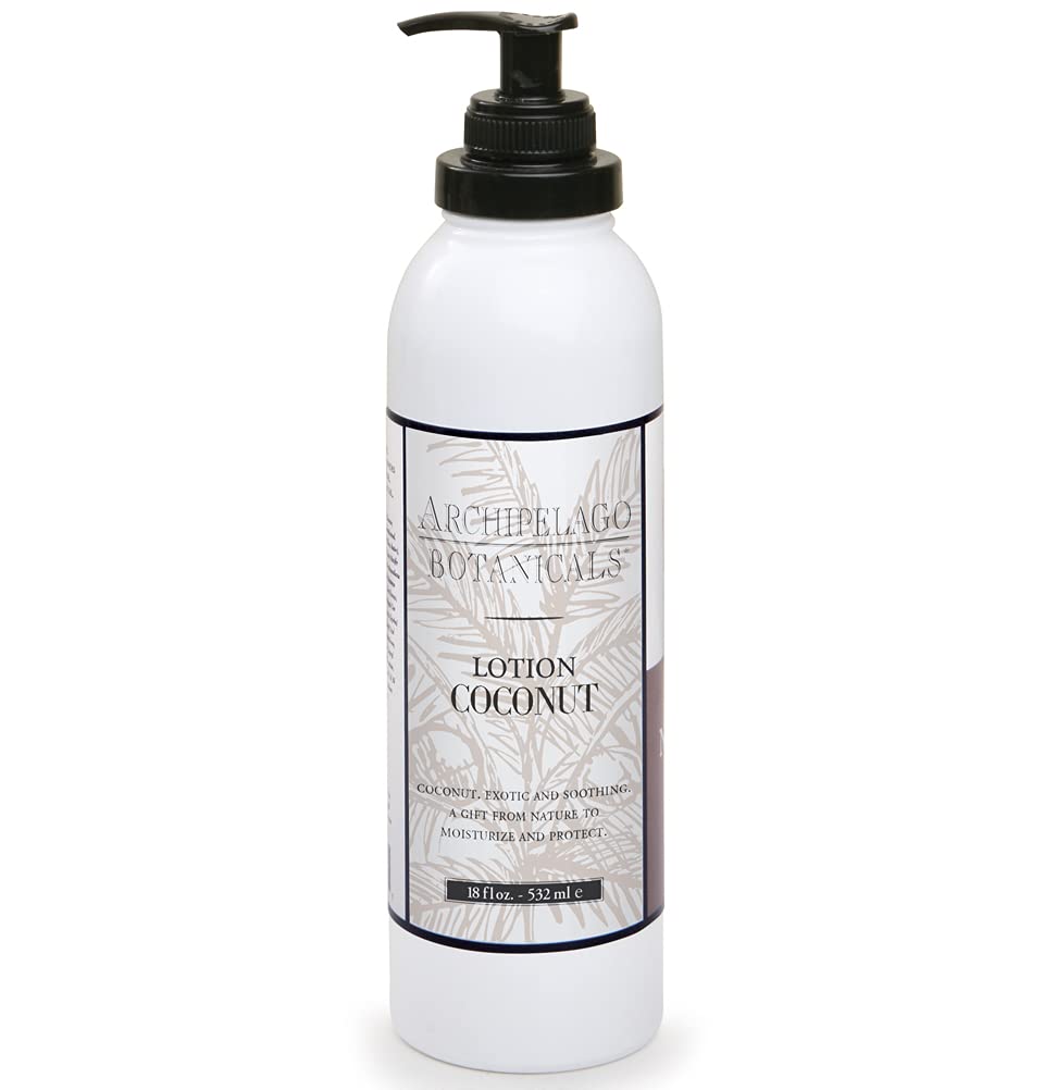 Archipelago Botanicals Charcoal Rose Lotion, Hydrating Lotion for Soft and Healthy Skin, Scented Body Lotion Free from Parabens, Phthalates and GMOs (18 oz)