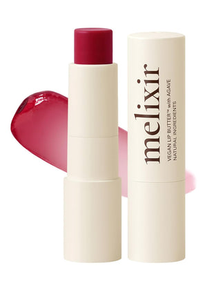 Melixir Vegan Lip Butter, Mothers Day Gifts, Wine Stain(Tinted) (+17 more colors) 0.13oz, Bee Free, Petrolatum Free, Deep Nourishing Plant-Based Vegan Chapstick