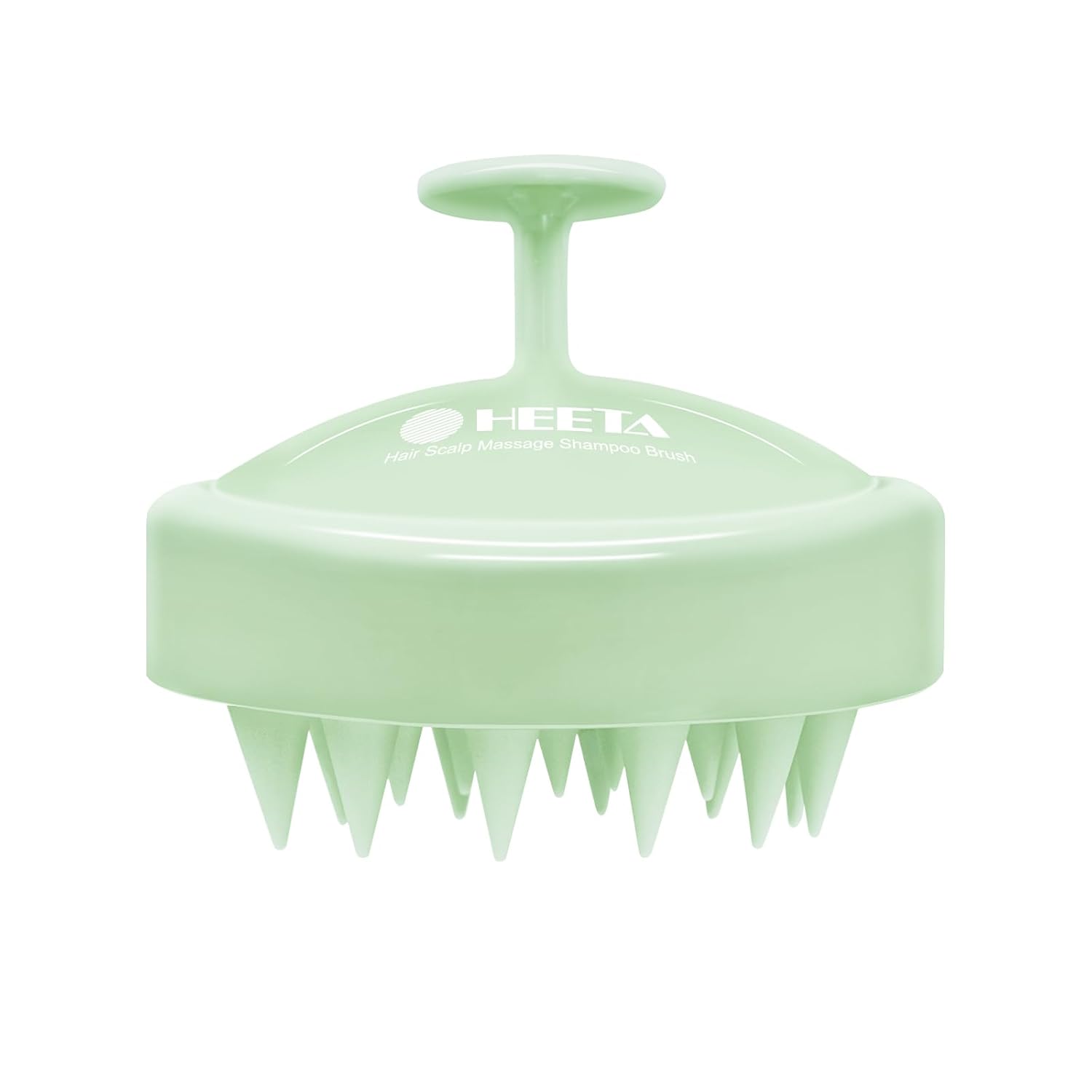 HEETA Scalp Massager Hair Growth, Soft Silicone Scalp Scrubber Shampoo Brush for Exfoliation, Dandruff Removal Head Massage Stress Relax, Wet & Dry Use for Thick Thin Curly Hair Care, Sky Gray