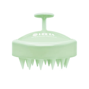 HEETA Scalp Massager Hair Growth, Soft Silicone Scalp Scrubber Shampoo Brush for Exfoliation, Dandruff Removal Head Massage Stress Relax, Wet & Dry Use for Thick Thin Curly Hair Care, Sky Gray
