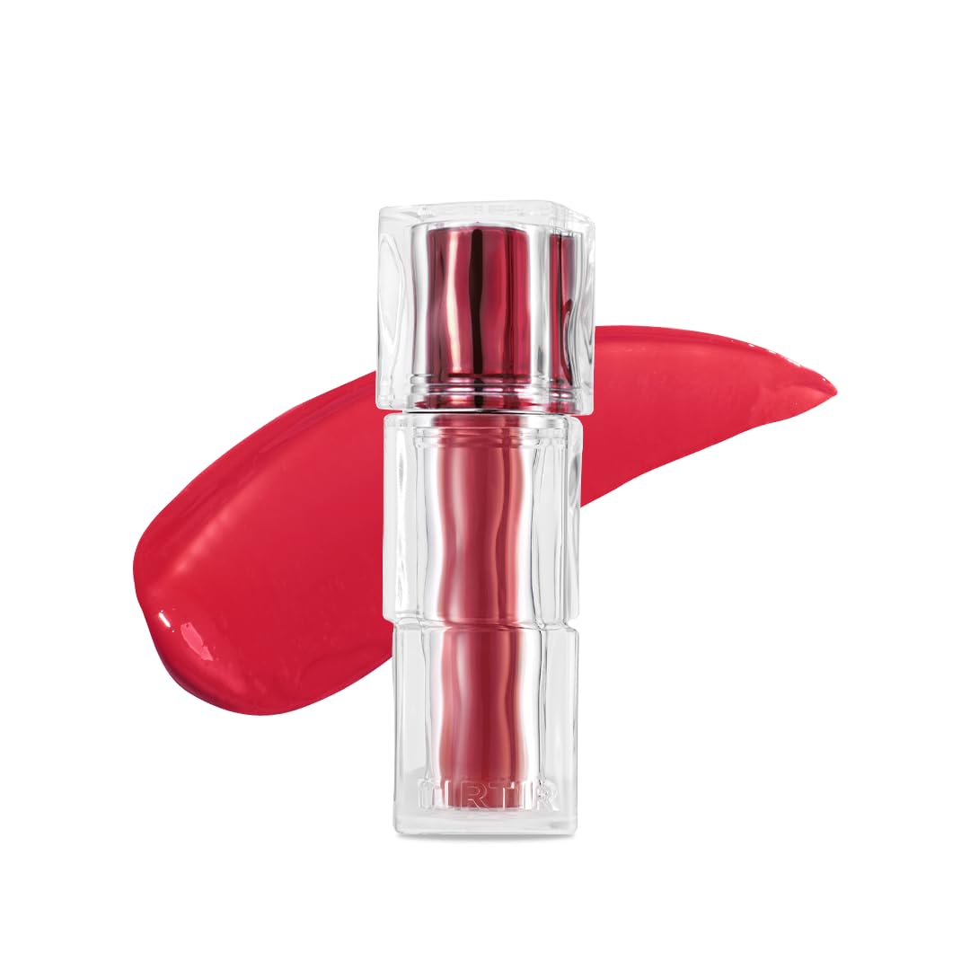 TIRTIR [*Mini Size Waterism Tinted Lip Gloss #01 Mauve Rose, 0.06 Fl Oz – Kiss Ready Lipgloss, 12H Long Lasting Non Sticky Natural Tinted Glow Korean Multiuse Cheek and Lip Tint for Women gift