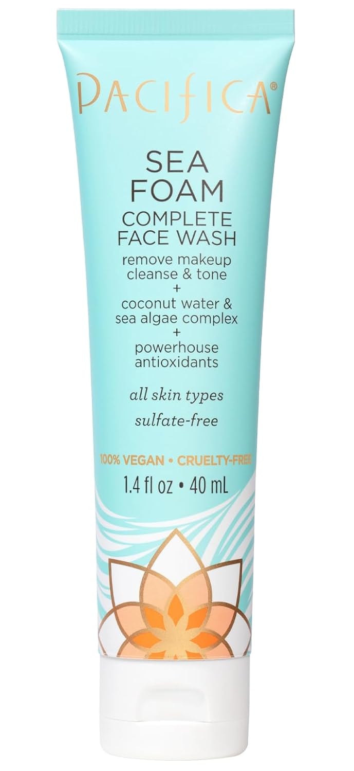 Pacifica Kale Detox Face Wash for Oily & Acne-Prone Skin, Deep Cleansing Facial Cleanser & Makeup Remover with Super Greens Kale, Seaweed & Clay, 5 fl oz –Clean Beauty, Vegan & Cruelty-Free