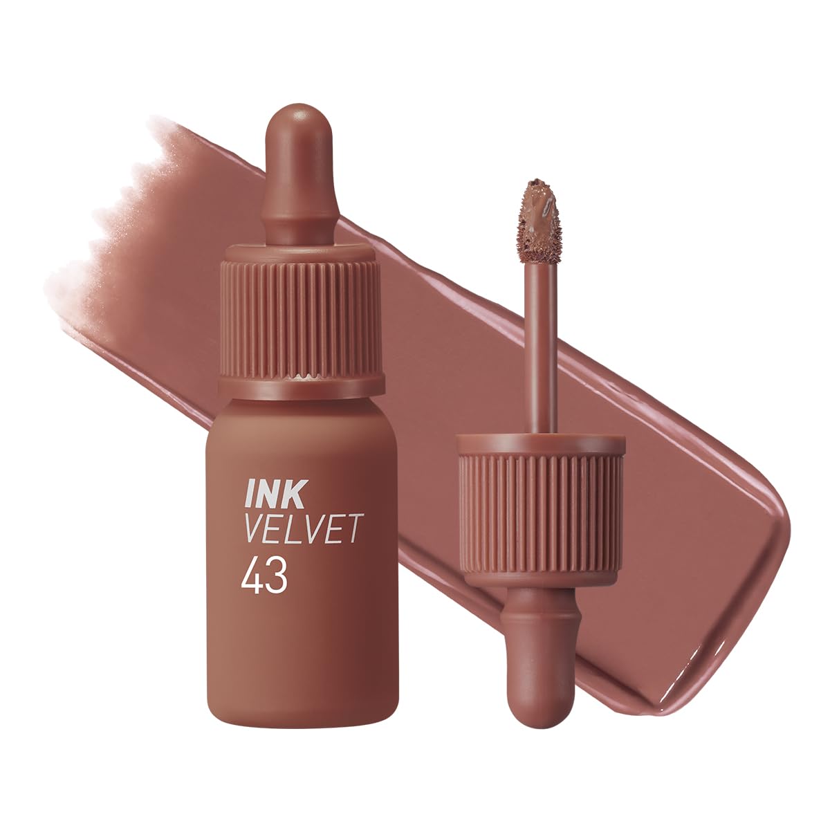 Peripera Ink the Velvet Lip Tint - High Pigment Color, Longwear, Weightless, Not Animal Tested, Gluten-Free, Paraben-Free (017 ROSY NUDE)