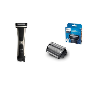 Philips Norelco Bodygroom 7000 Series, Showerproof Groin and Body Trimmer for Men, Precise Body Grooming, Adjustable Comb, Safe Even Below The Belt, 80 Min. Runtime, Model BG7030/49