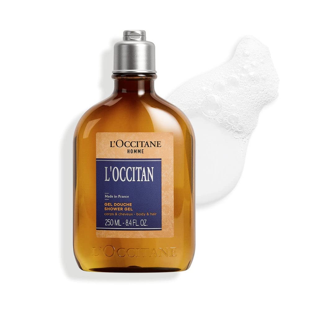 L'OCCITANE Shower Gel: Subtle Lavender Scent, Notes of Pepper and Nutmeg, Gently Cleanse Hair & Body